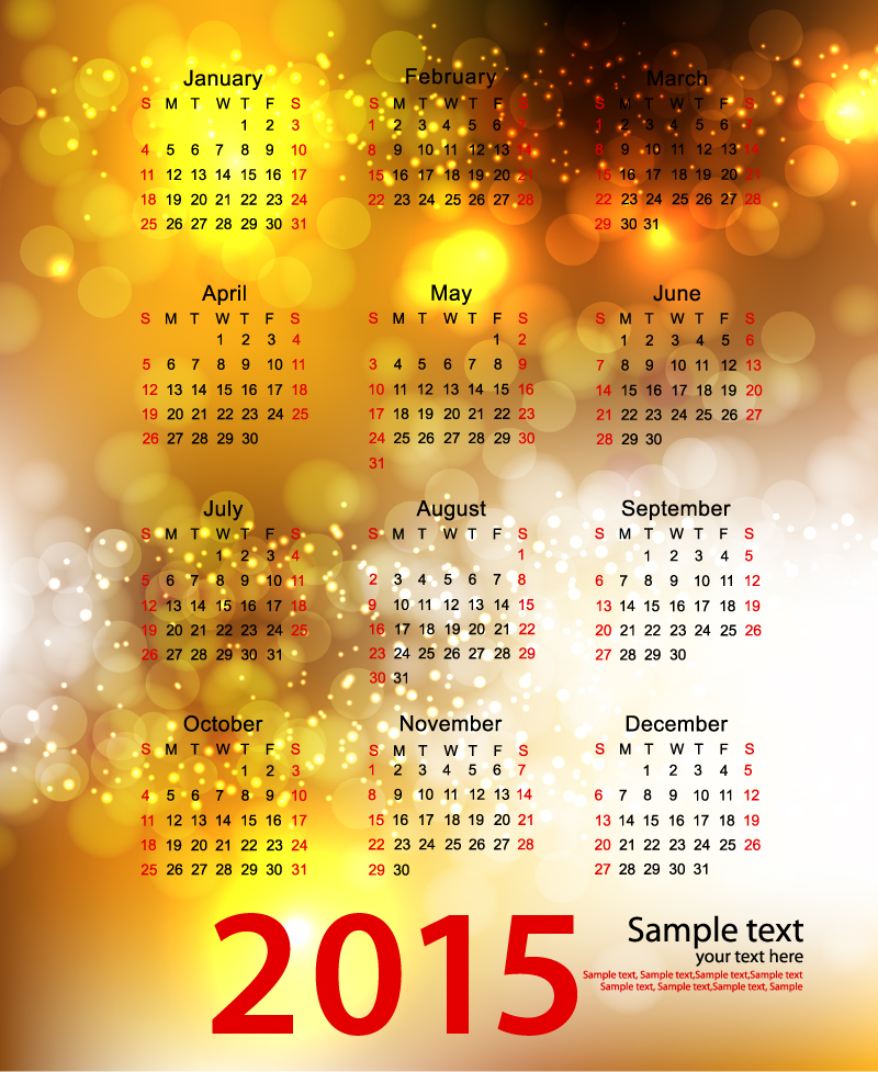 Design 2015 Calendar Design 2015 Calendar
