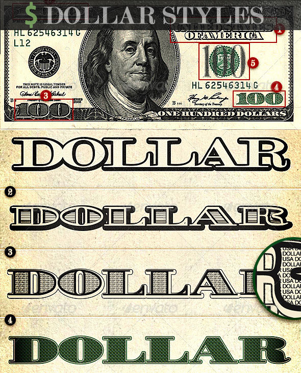 Dollar Bill Template Photoshop