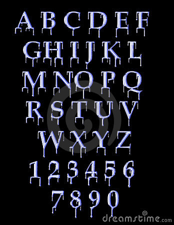 Dripping Letter Alphabet Font Dripping Letter Alphabet Font