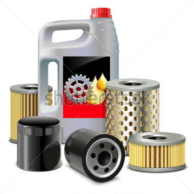 Engine Oil and Filter Clip Art