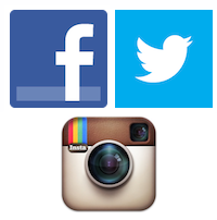 Facebook Twitter Instagram Logos