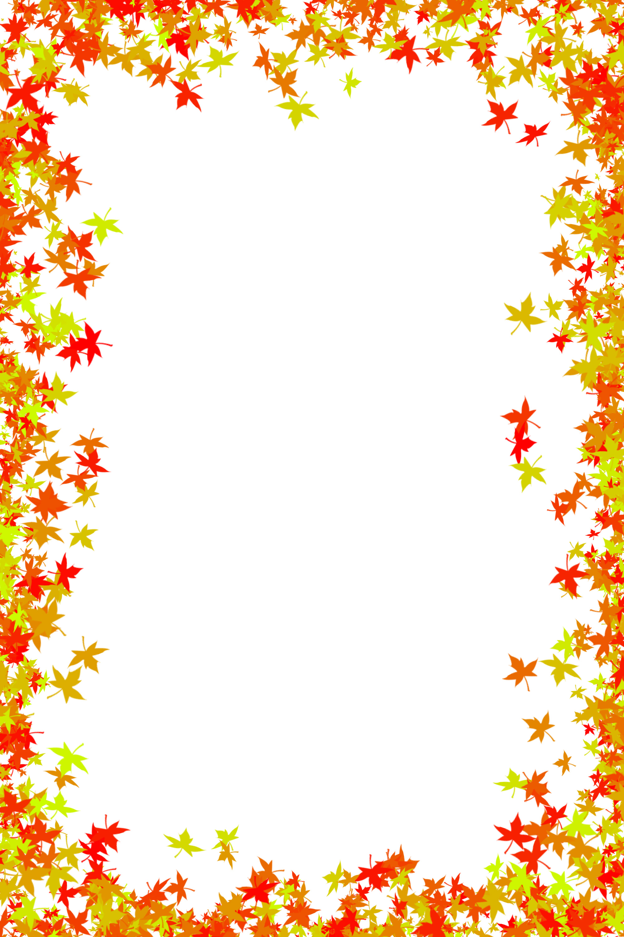 Fall Leaves Page Border