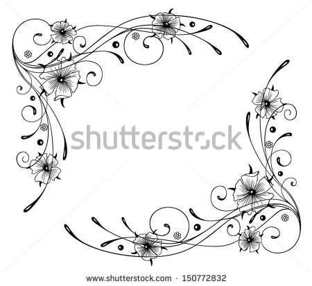 Filigree Frame Vector