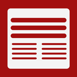 Flat Newspaper Icon