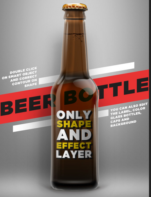 Free Beer Bottle Mock Up