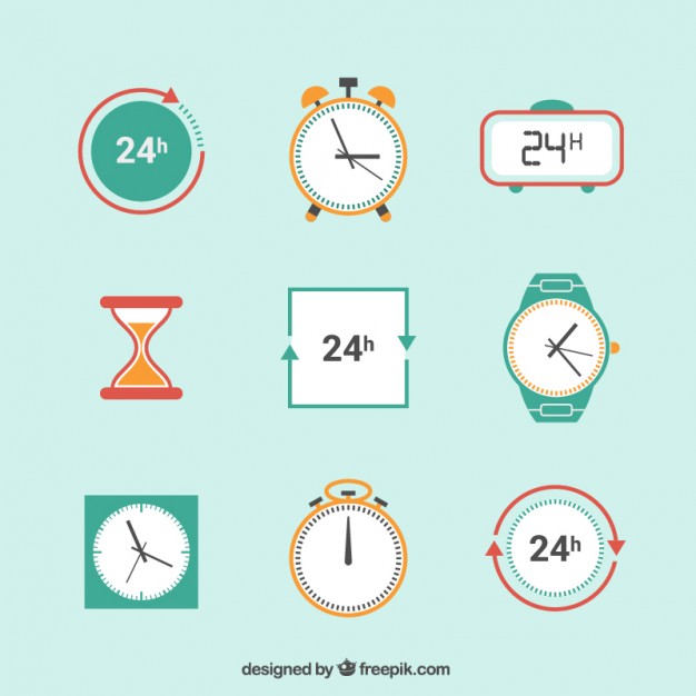 Free Clock Icon Vector