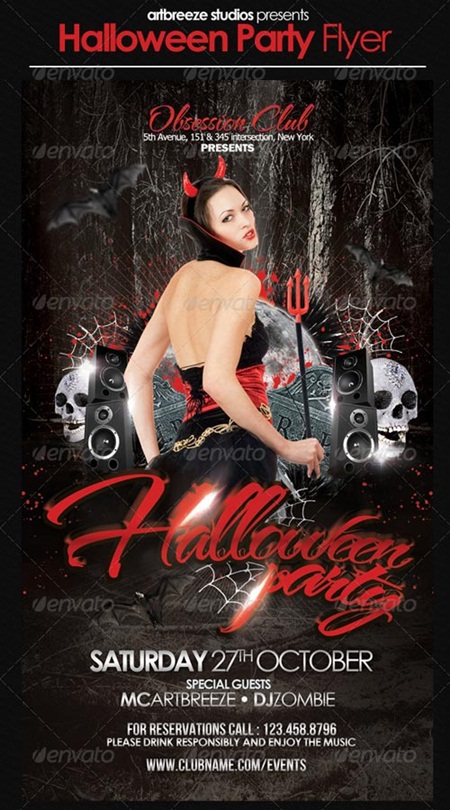 Free Halloween Flyer PSD