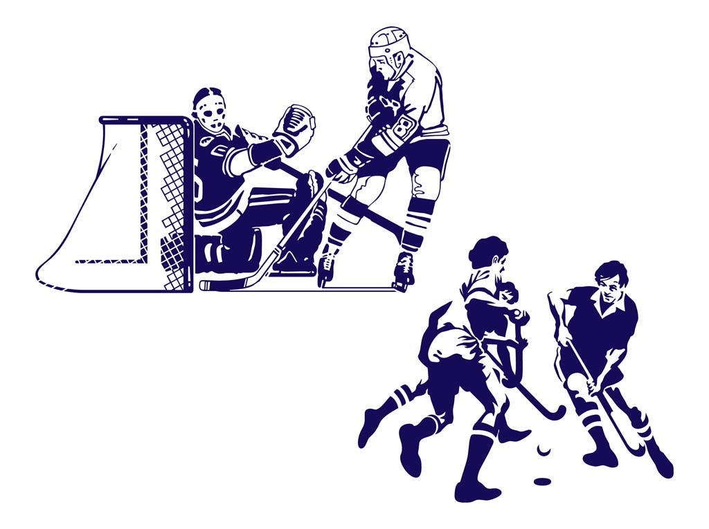 17 Hockey Vector Art Images