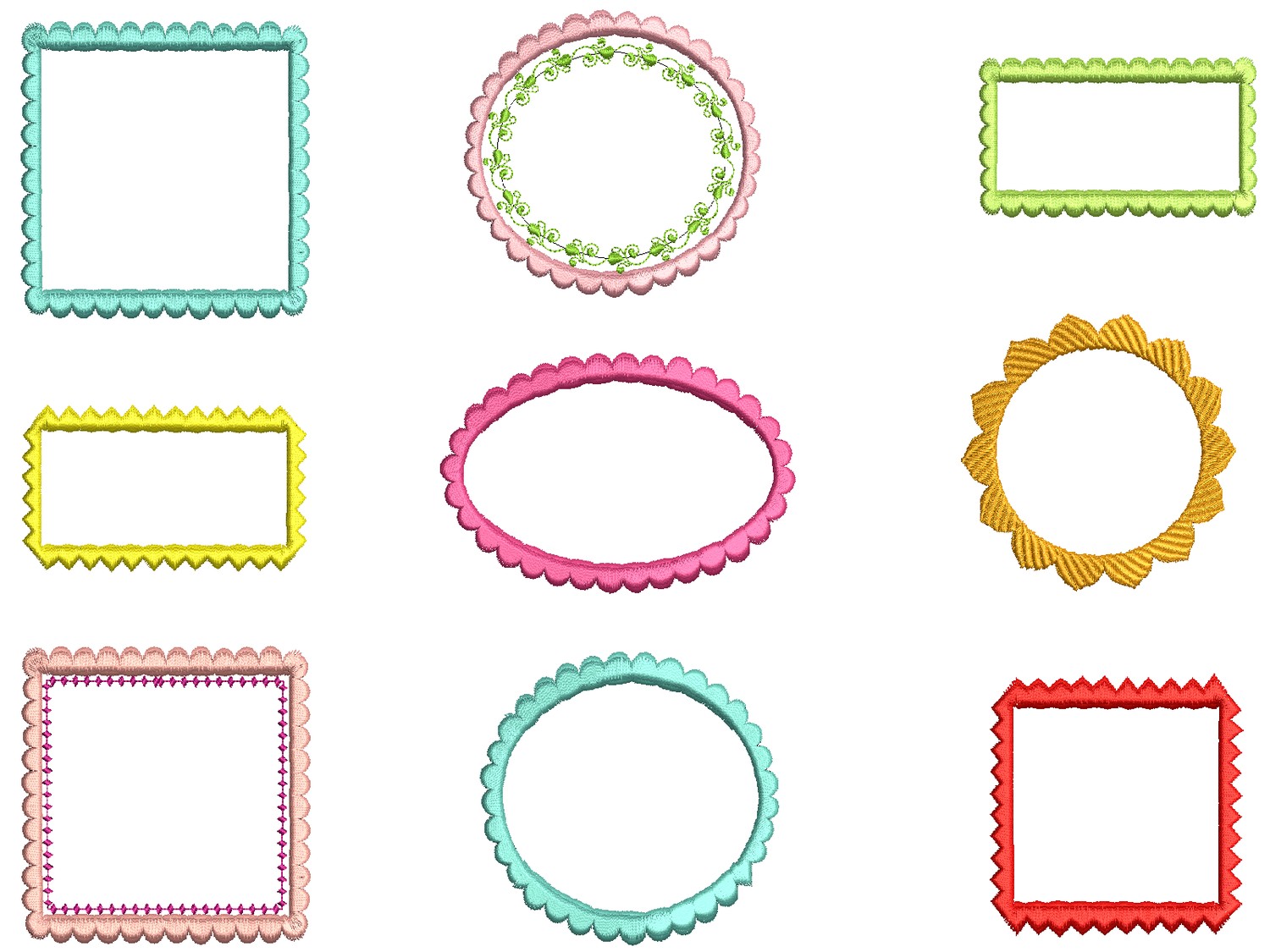 Free Machine Embroidery Border Designs