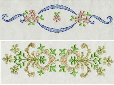 Free Machine Embroidery Border Designs