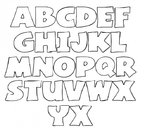 Free Printable Alphabet Stencil Letters Template