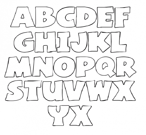 Alphabet Template Large To Print 1