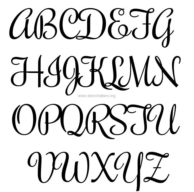 Free Printable Letter Stencils Font