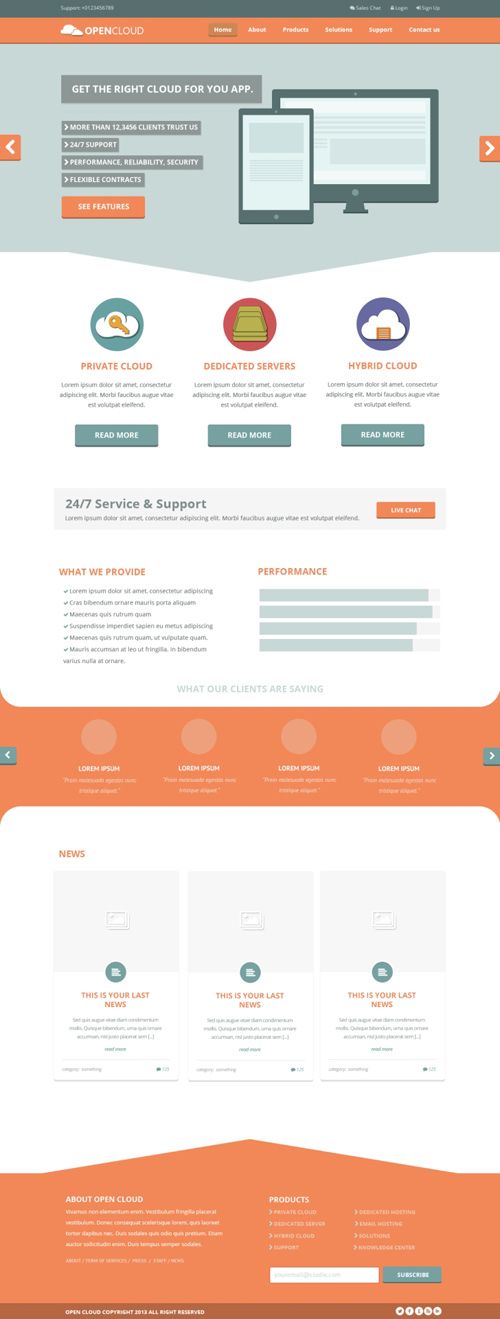 Free PSD Template Free PSD Template
