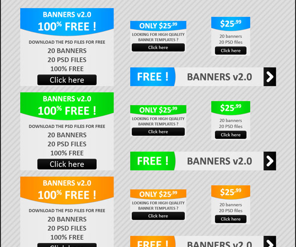 Free PSD Web Banner Templates