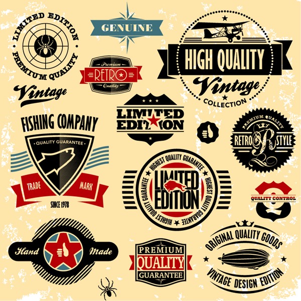 Free Retro Vector Badges