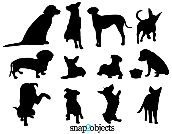 19 Dog Silhouette Vector Free Images