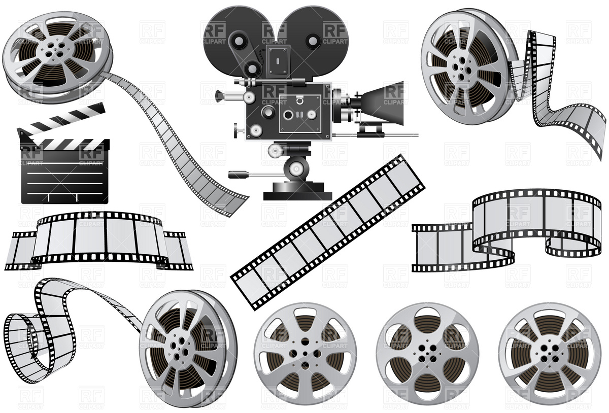 Free Vector Movie Film Clip Art