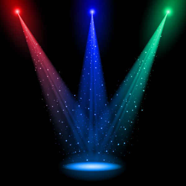 Free Vector Stage Lights Backgrounds