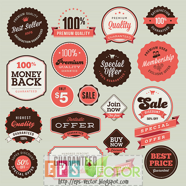 Free Vector Vintage Labels