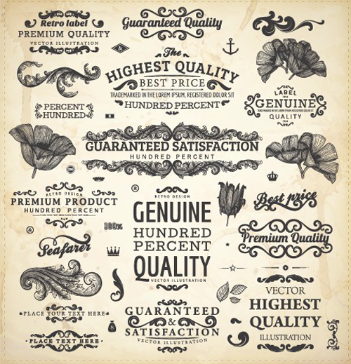 Free Vector Vintage Labels