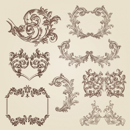 Free Vintage Vector Corner Borders