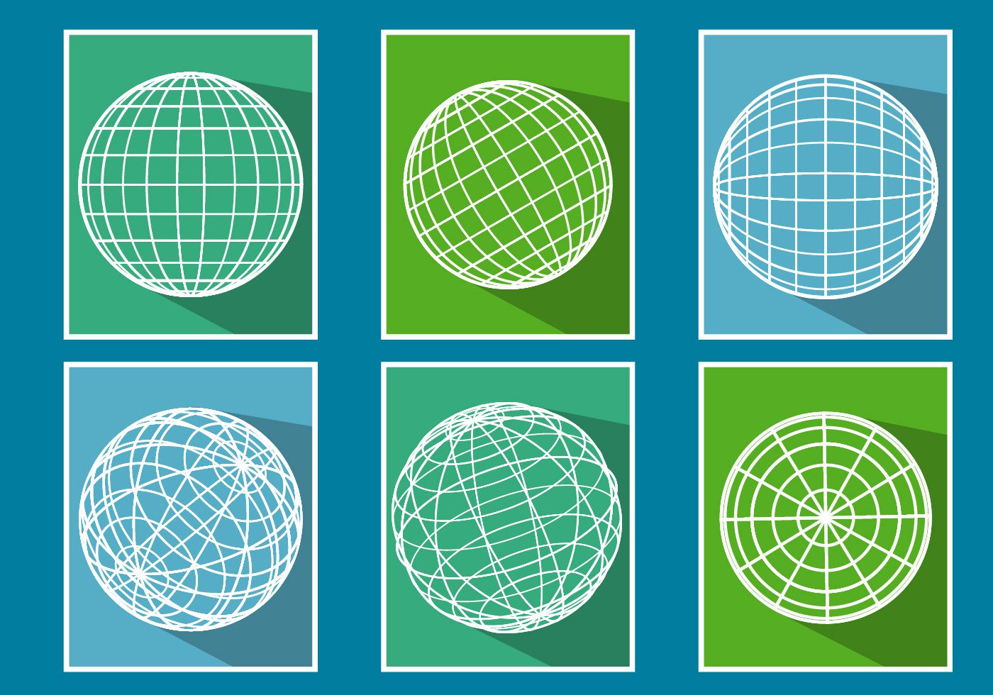 Globe Grid Vector