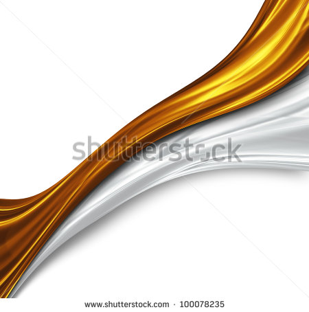Gold and Silver Wave Design
