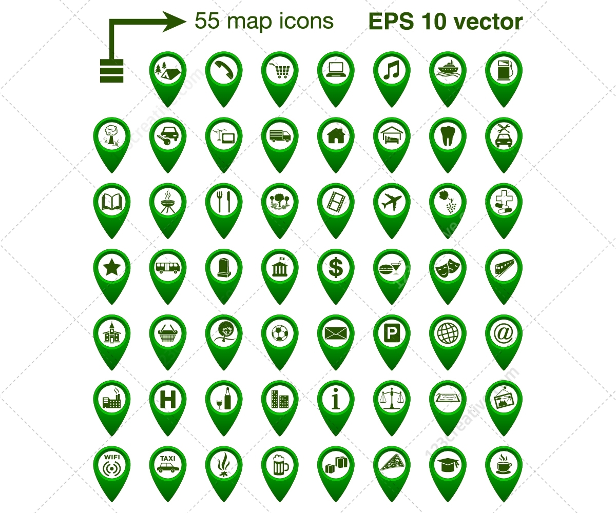 Google Maps Icon Vector