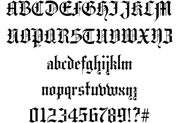 Gothic Medieval Fonts