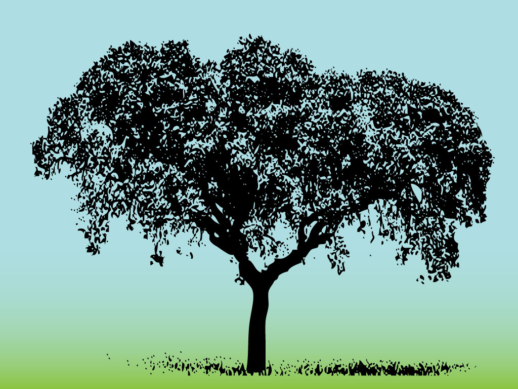 Grass and Tree Clip Art