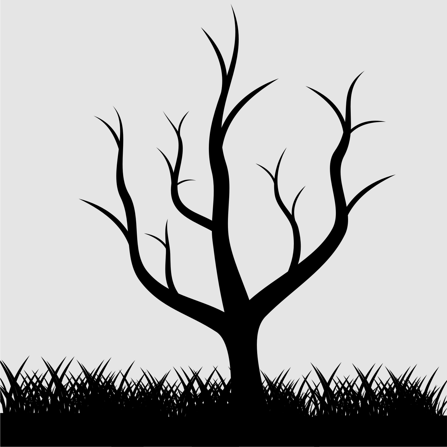 Grass Silhouette Vector Free