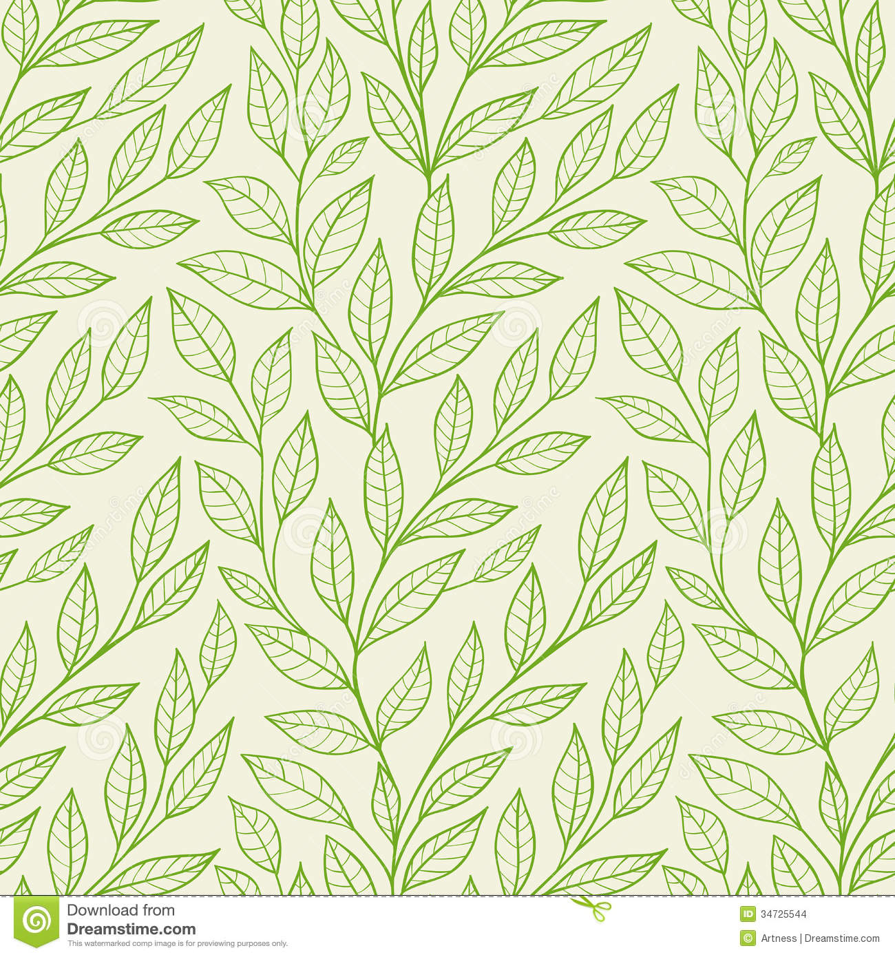 Green Leaf Pattern Green Leaf Pattern