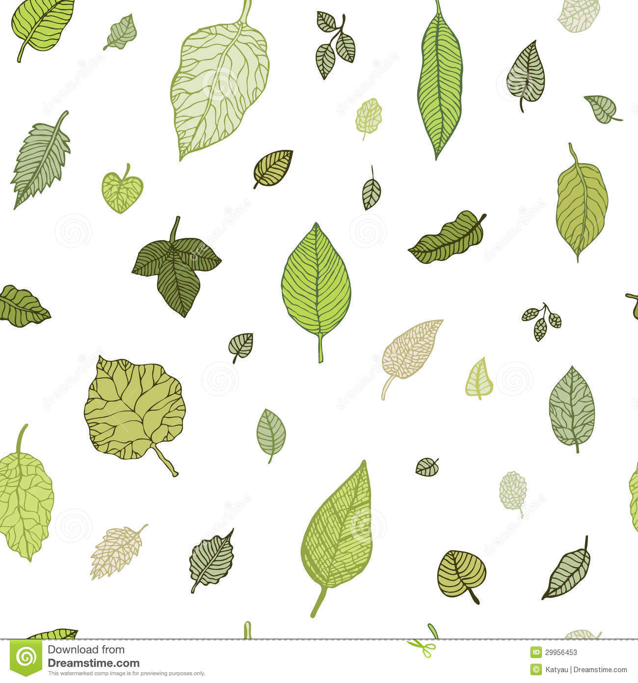 Green Leaf Pattern Green Leaf Pattern