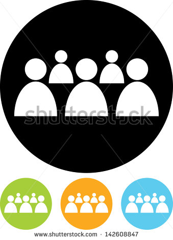 Group of People Icon Vector