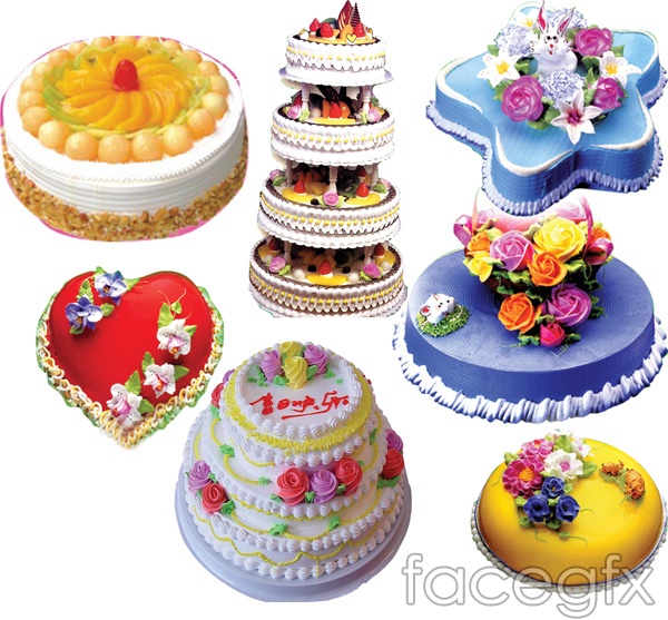 Happy Birthday Cake PSD