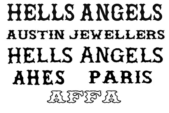 Hells Angels Lettering Font