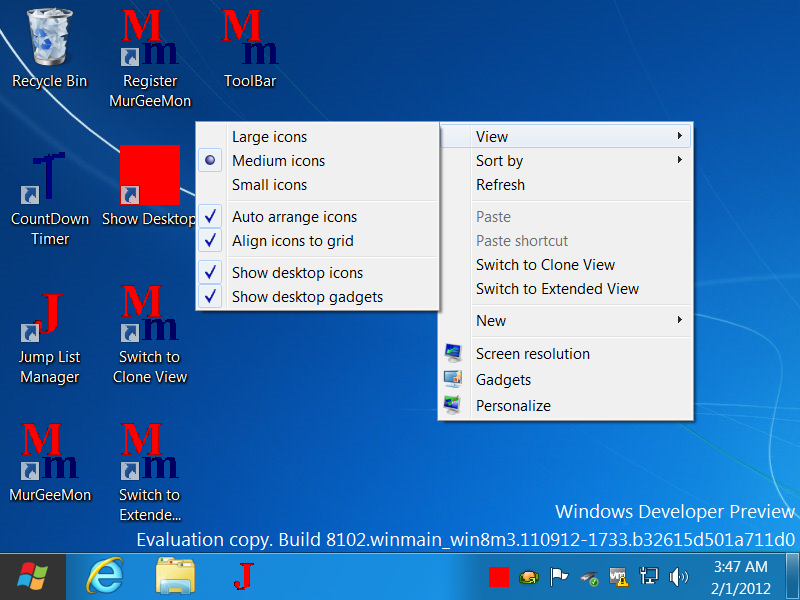 How to Change Desktop Icon Size Windows 8