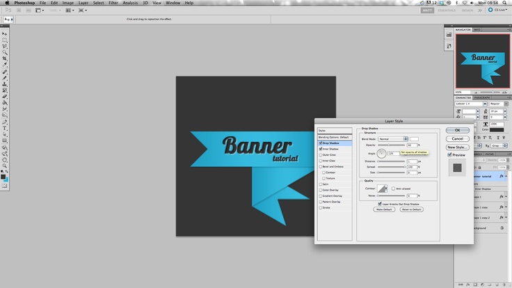 How to Create Ribbon Banner in Photoshop