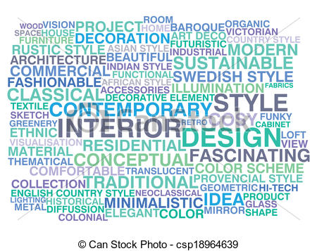 Interior Design Word Clip Art