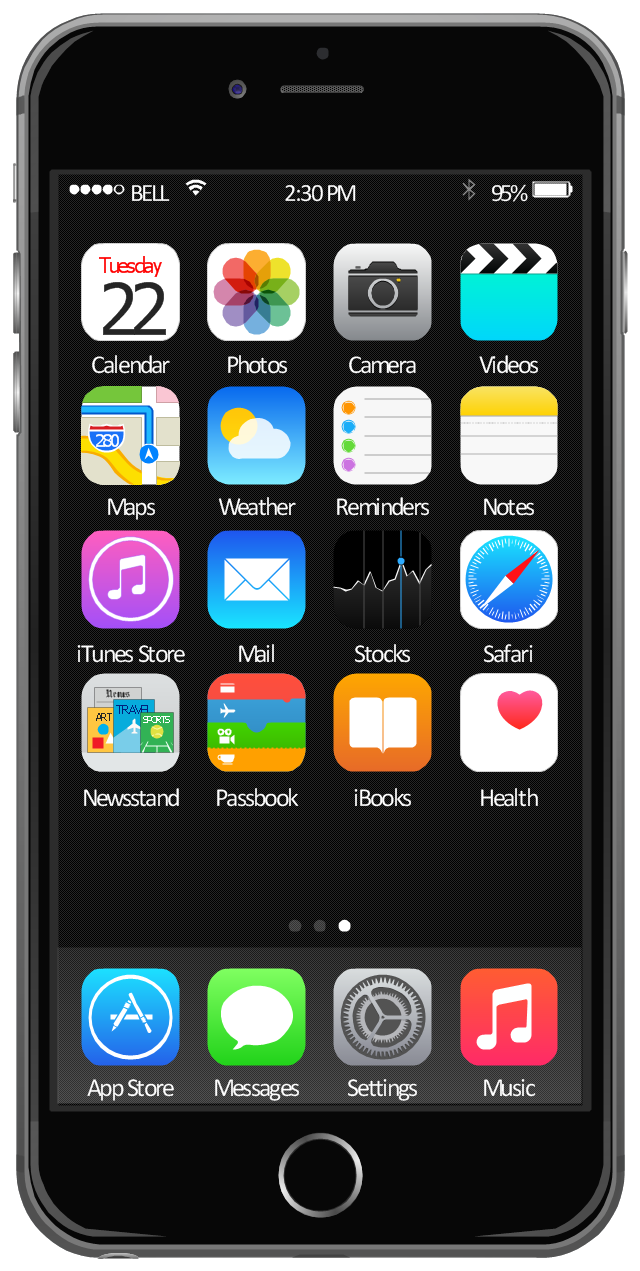 iPhone 6 Screen Icons