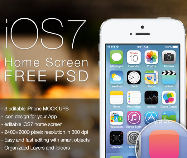 iPhone Home Screen iOS 7