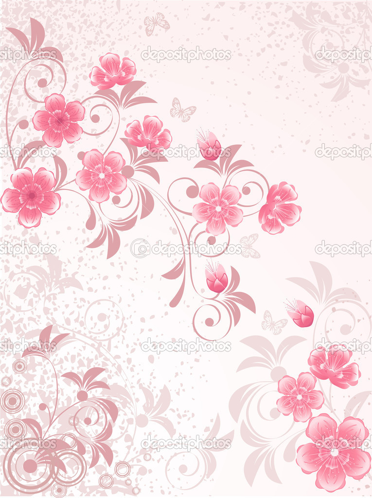 Japanese Cherry Blossom Illustration