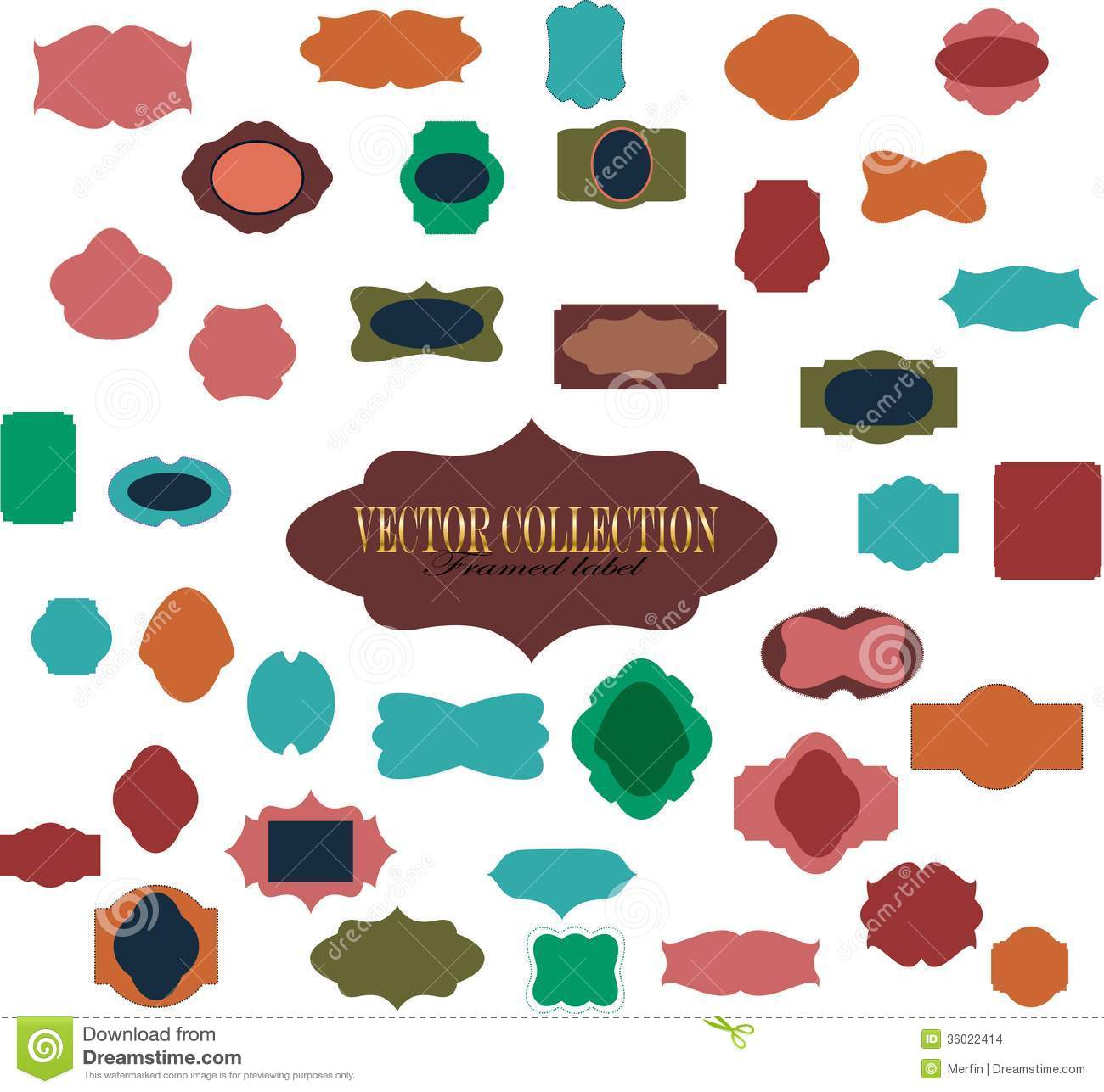 Label Frame Vector Label Frame Vector
