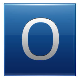 Letter O Blue Icons