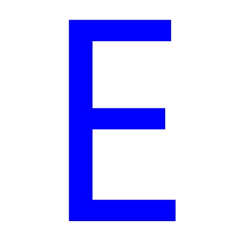 Maroon Letter E