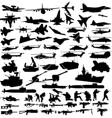 Military Icons Vector Free