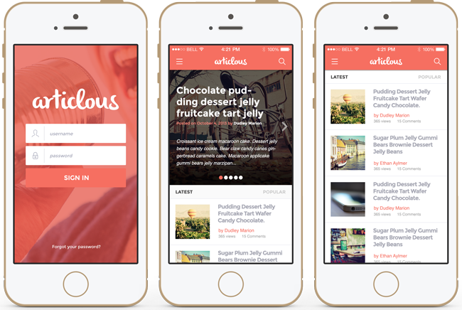 Mobile App Design Templates Mobile App Design Templates