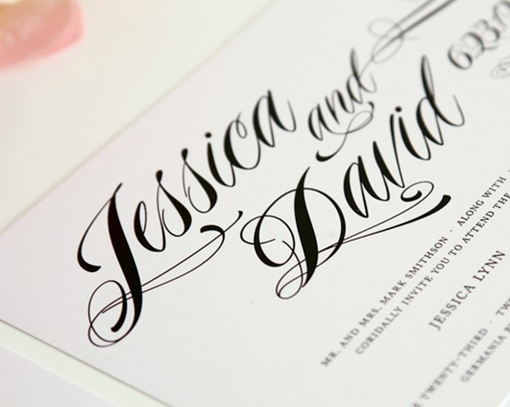 Modern Calligraphy Fonts Wedding Invitations Modern Calligraphy Fonts Wedding Invitations