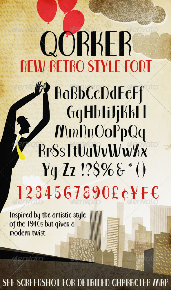 Modern Retro-Style Font Modern Retro-Style Font